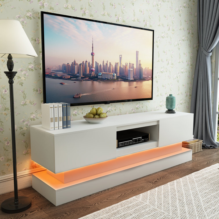 White tv unit on sale 55 inch